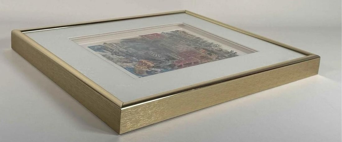 Vintage Charles Fazzino Fun Day NY New York 3D Pop Art Framed Artwork 57/475 - 12