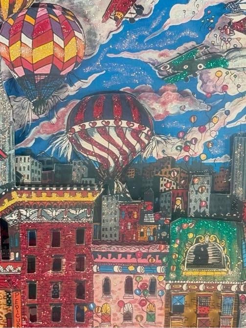 Vintage Charles Fazzino Fun Day NY New York 3D Pop Art Framed Artwork 57/475 - 6