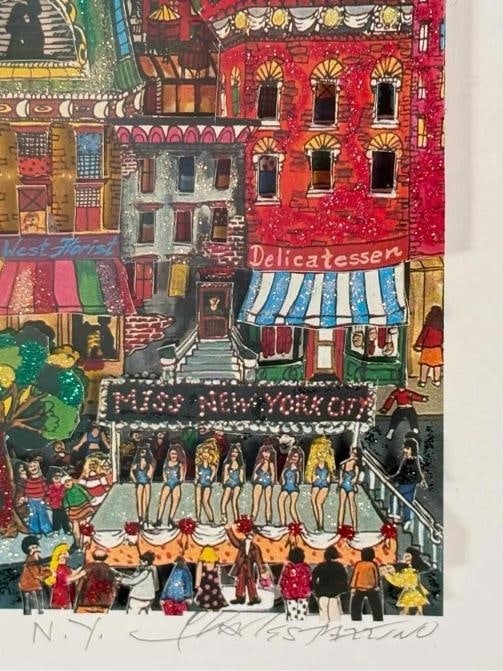 Vintage Charles Fazzino Fun Day NY New York 3D Pop Art Framed Artwork 57/475 - 7