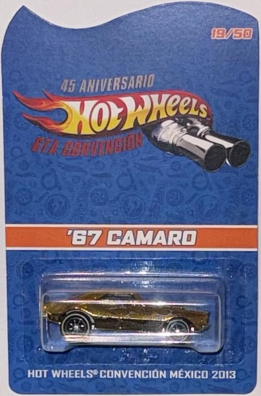 Gold '67 Chevy Camaro Mexico 2013 Convention Hot Wheels Car 19/50 (1 of 4)