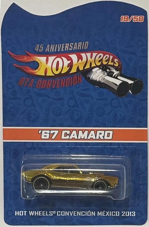 Gold '67 Chevy Camaro Mexico 2013 Convention Hot Wheels Car 19/50 - 4