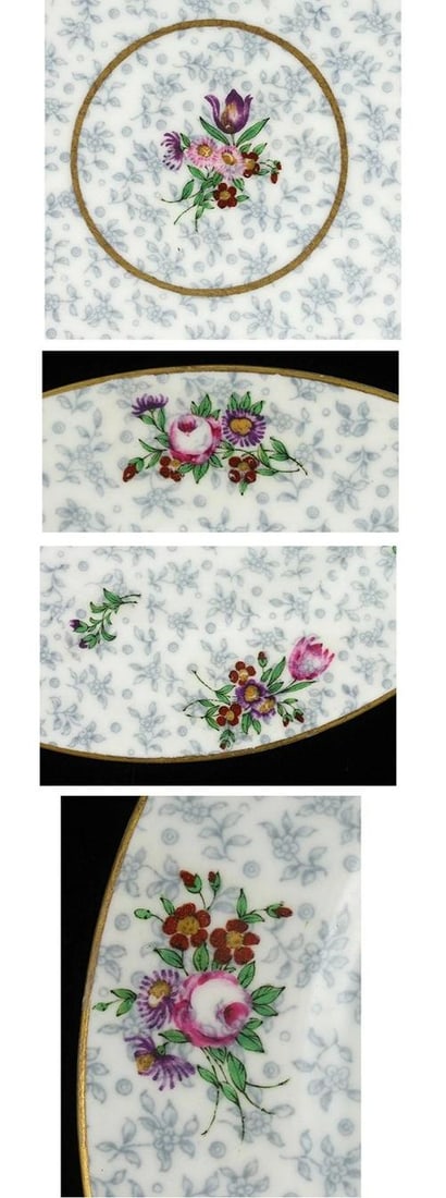 Lovely 14 Tiffany Royal Doulton Floral Luncheon Plates - 3