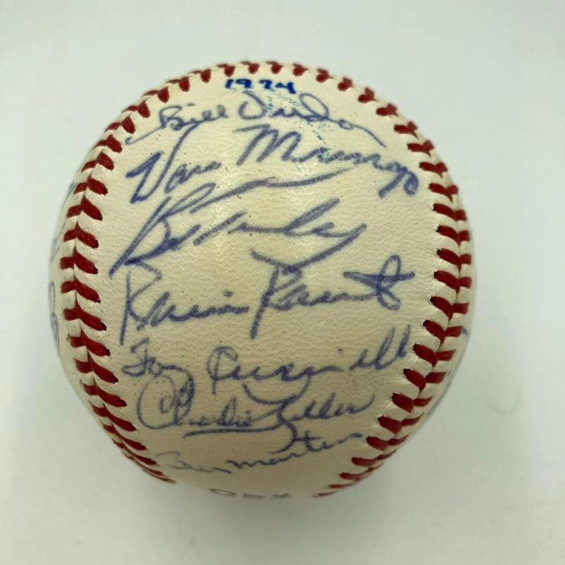 Mickey Mantle & Joe Dimaggio 1974 Hall Of Fame Induction Signed Baseball JSA COA - 2