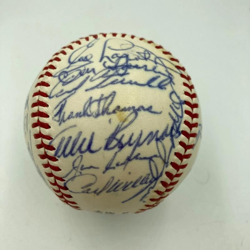 Mickey Mantle & Joe Dimaggio 1974 Hall Of Fame Induction Signed Baseball JSA COA - 4