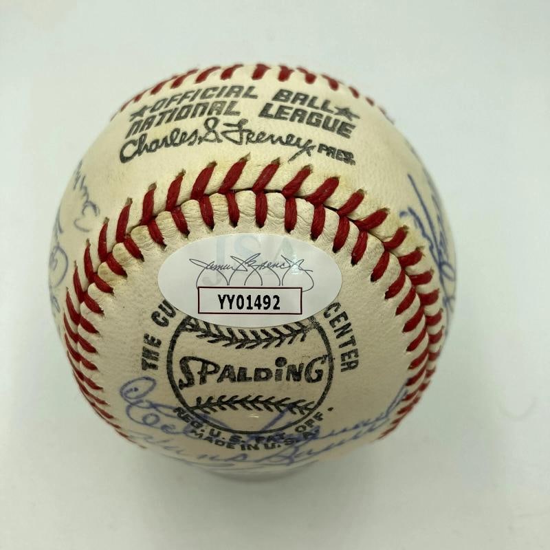 Mickey Mantle & Joe Dimaggio 1974 Hall Of Fame Induction Signed Baseball JSA COA - 8
