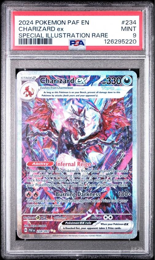 2024 POKEMON PAF EN-PALDEAN FATES SPECIAL ILLUSTRATION RARE CHARIZARD EX PSA 9 (1 of 2)