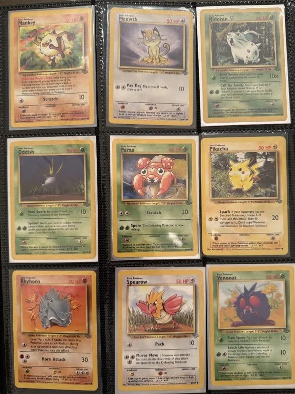 1999 Jungle- Pokemon Complete -Set Great Condition 64/64 - - 7
