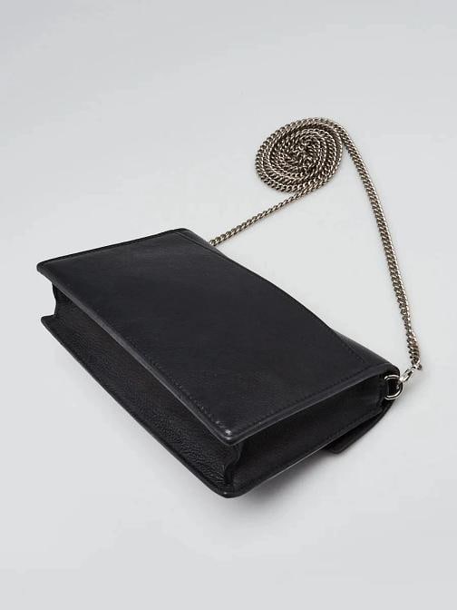 Louis Vuitton Black Leather MyLockMe Chain Pochette Bag - 3