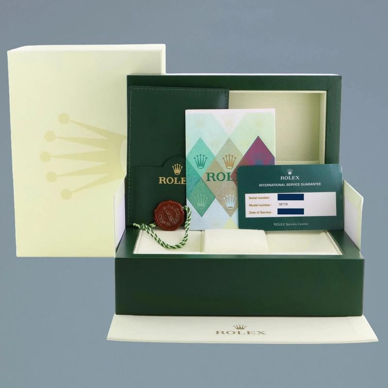 PAPERS 2018 RSC PAPERS Rolex GMT-Master 2 Coke Black Red Steel 16710 Watch Box - 6