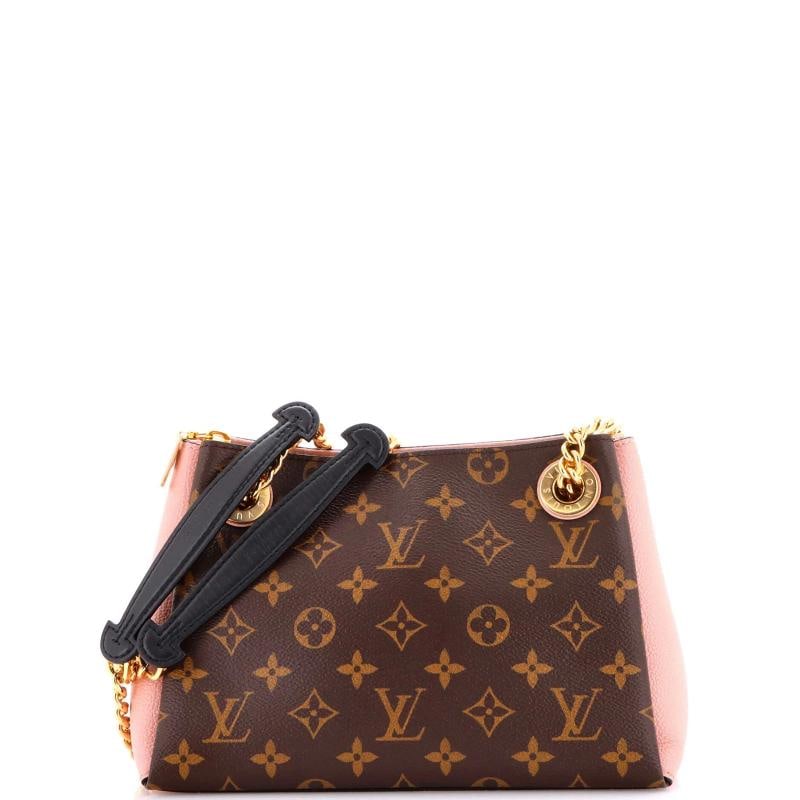 Louis Vuitton Surene Handbag Monogram Canvas with Leather BB: Measurements: Handle Drop 12", Height 6.5", Width 9.5", Depth 4.5", Strap Drop 22.5" . Condition: Pre-owned - Good,Brand: Louis Vuitton,Exterior Material: Leather, Canvas Coated,Style: Shoulder