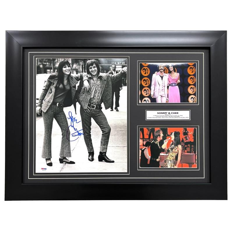 Cher Autographed 11x14 Photo Framed PSA/DNA COA Singer Signed Sonny Bono (1 of 6)