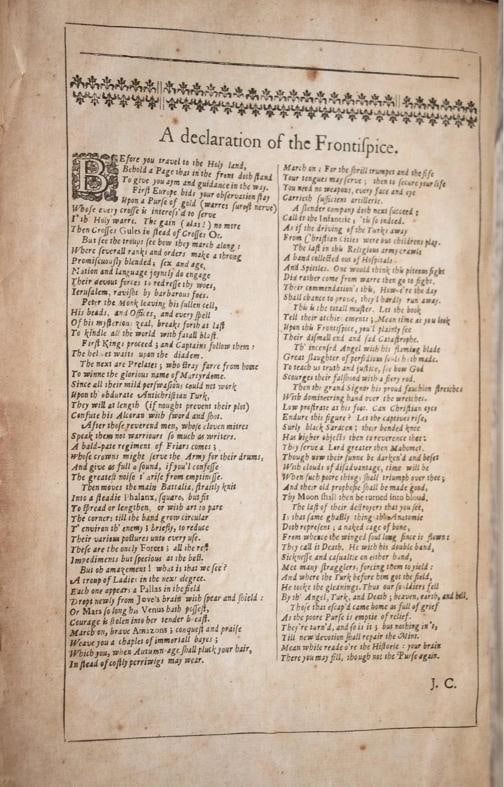 1647 The Historie of the Holy Warre by Thomas Fuller Crusades Muhammed Holy War - 8