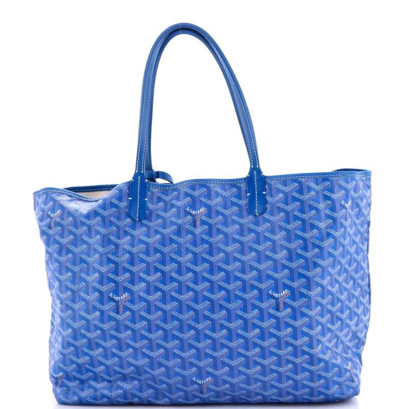 Goyard Saint Louis Tote Coated Canvas PM: Accessories: Pochette, Dust Bag Measurements: Handle Drop 7.5", Height 11", Width 13", Depth 6", Strap Drop None". Condition: Pre-owned - Good,Brand: Goyard,Exterior Material: Canvas Coated,Style: Tot
