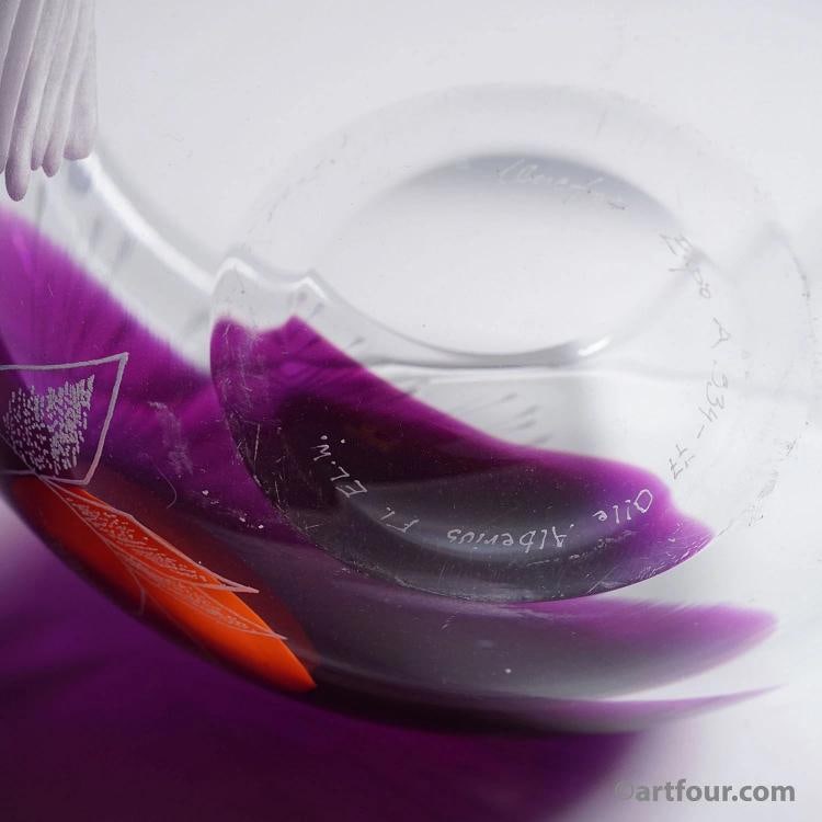 Tree of Live Art Glass Vase by Olle Alberius for Orrefors, Sweden 1977 - 5