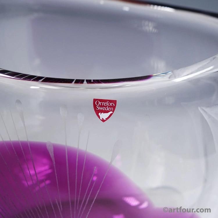 Tree of Live Art Glass Vase by Olle Alberius for Orrefors, Sweden 1977 - 6