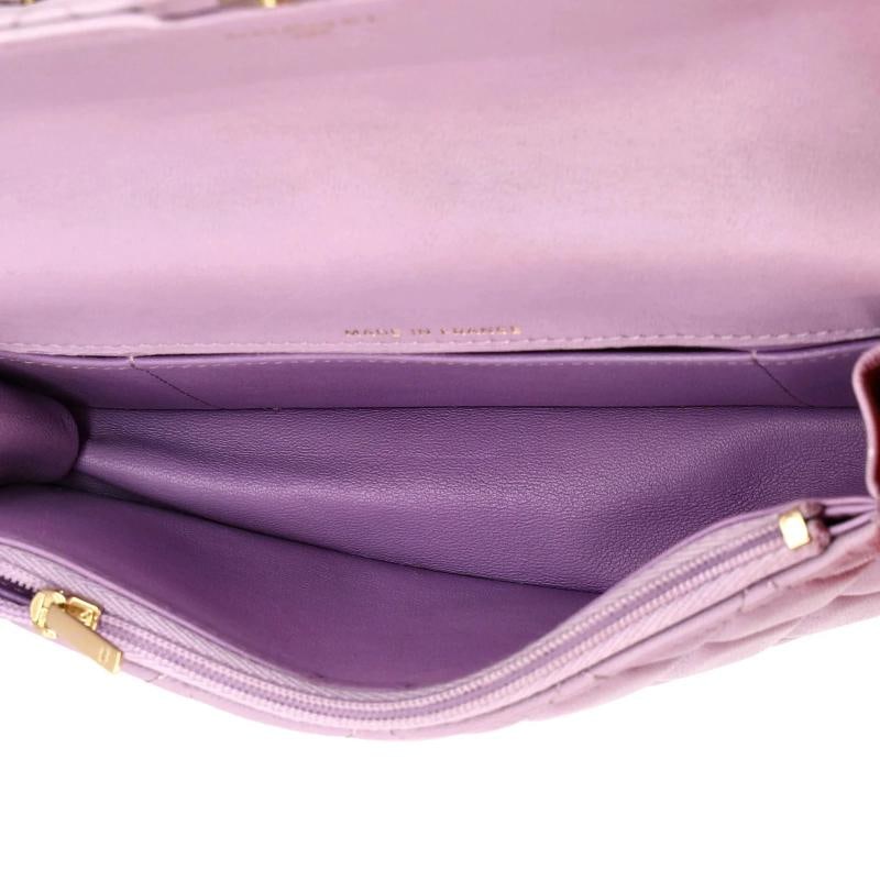 Chanel Classic Top Handle Flap Phone Holder with Chain Quilted Lambskin - 5