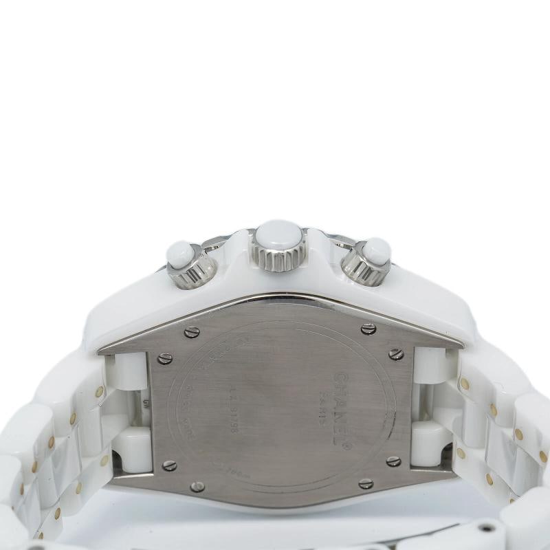 Chanel J12 H1008 Automatic Ceramic White Dial Diamond Bezel Ladies Watch 41mm - 6