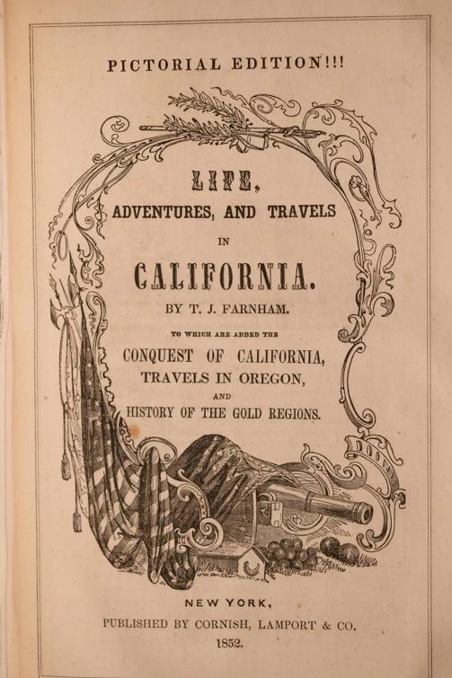 1852 Life Adventures & Travels in California Fine Leather Illustrated Rare - 7