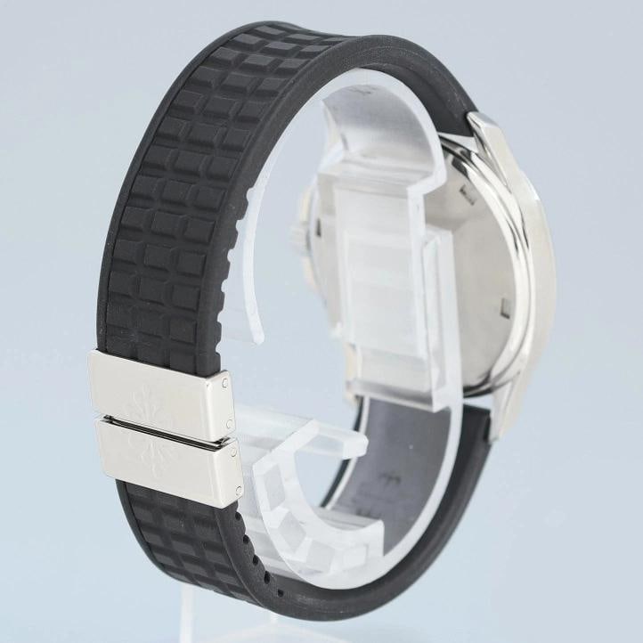 PAPERS MINT Patek Philippe Steel Aquanaut Black Rubber Luce 5067a Diamond Watch - 6