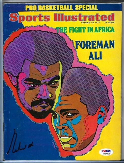Muhammad Ali Signed SI Magazine Oct 1974 PSA DNA ITP LOA Graded 10 (1 of 4)