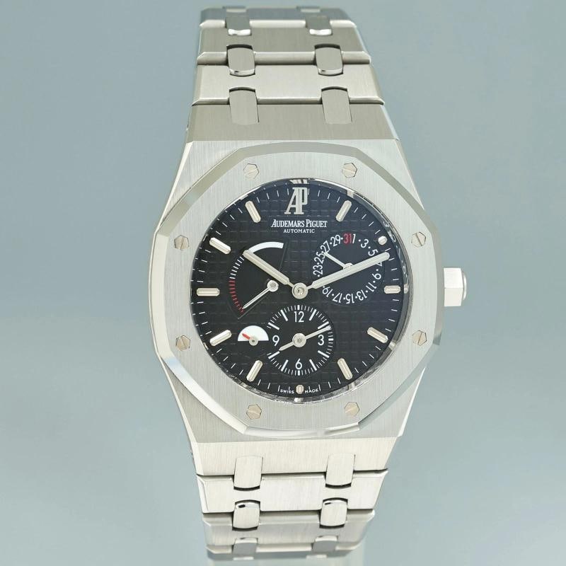 2010 PAPERS MINT Audemars Piguet Royal Oak Dual Time Steel 26120ST Black 39mm - 3