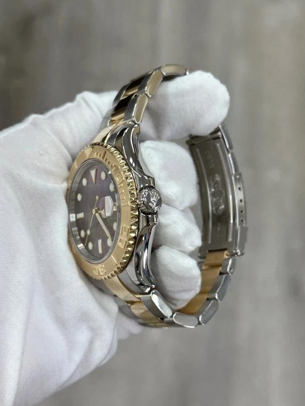 Rolex Yacht Master 16623 Black MOP Dial 18K Yellow Gold Steel Box Papers 2016 - 5