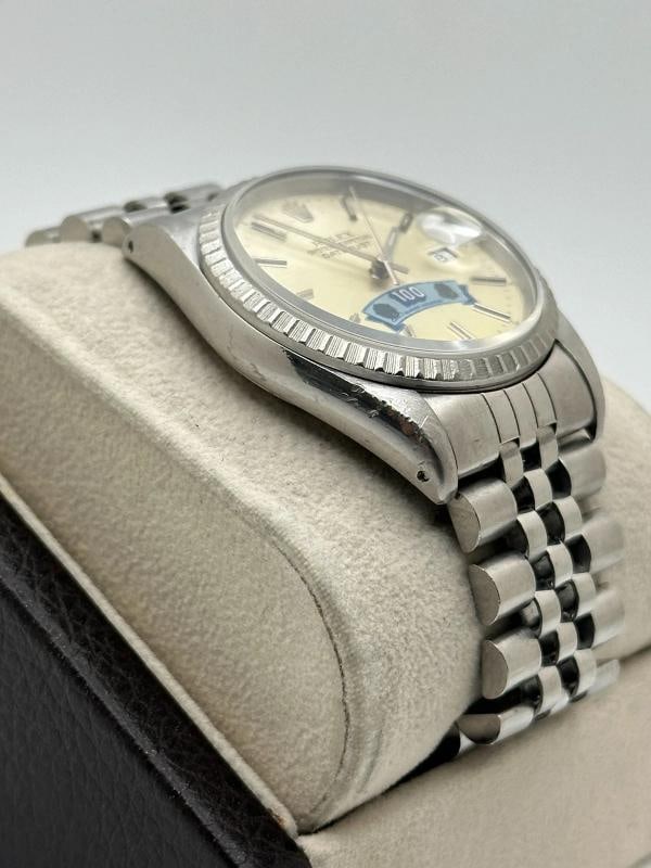 RARE Rolex Datejust 16220 100 CLUB OF HOUSTON Dial 36mm Stainless Steel - 8
