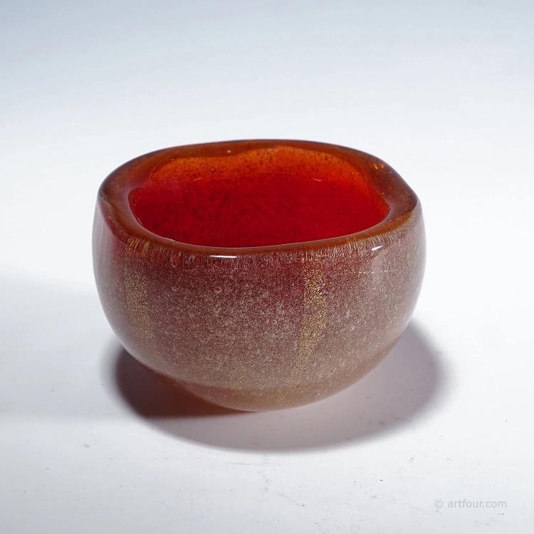 Vetro Sommerso Bowl by Carlo Scarpa for Venini Murano ca. 1930s - 2