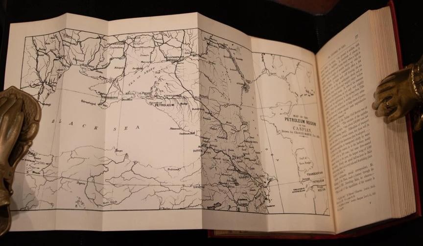1891 The Region of the Eternal Fire Petroleum Regions Liquid Gold Oil Illustrate - 9