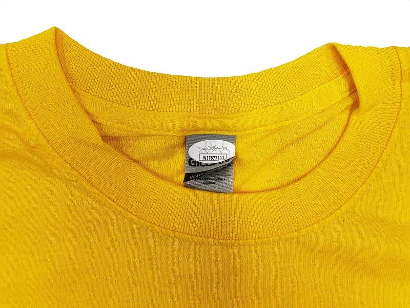 Hulk Hogan Autographed Signed Yellow WWE Hulkamania T-Shirt JSA - 4