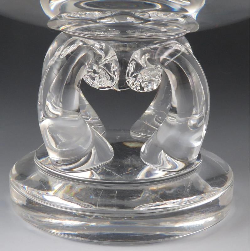 Stunning Graceful Hand Blown Art Glass Steuben 7884 Pedestal Bowl Dish - 3