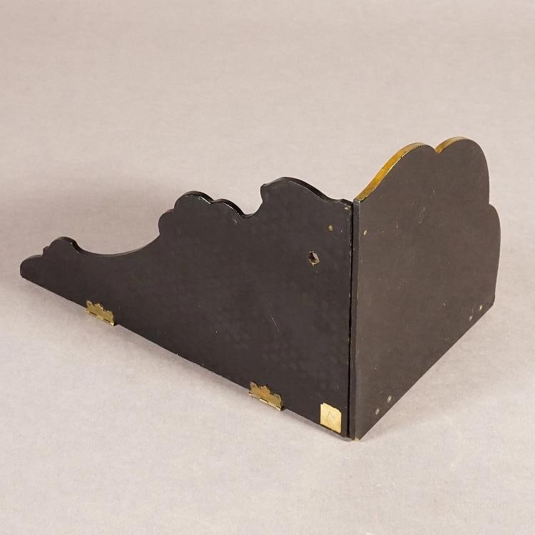 Antique Victorian Papier-MÃƒÂ¢chÃƒÂ© Wall Shelve with Edelwe - 8