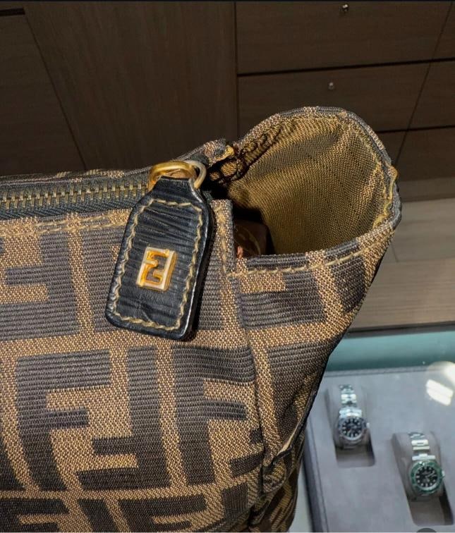 Fendi Vintage Large Tote Zucca Canvas Travel Size - 10