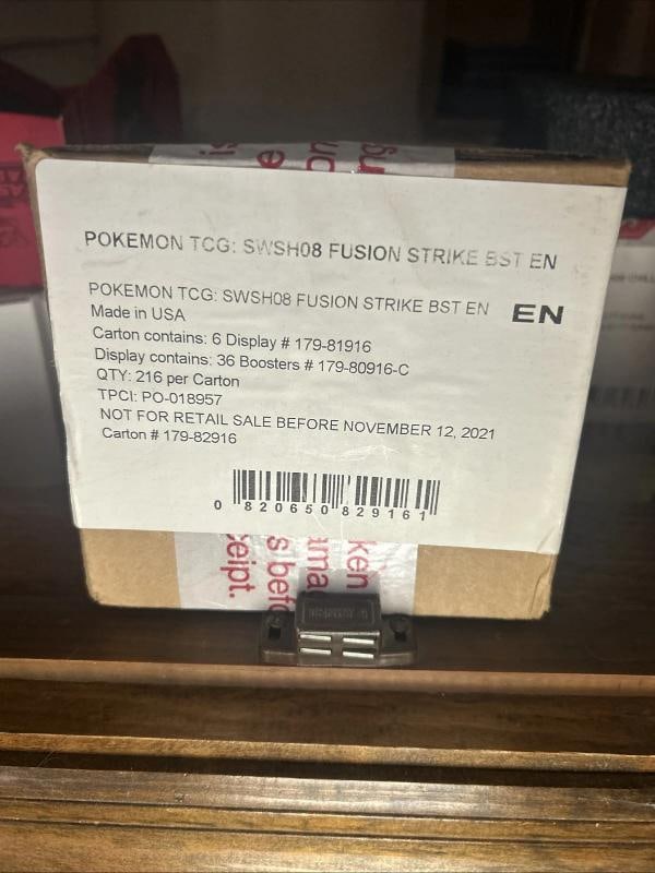 2021 Pokemon Fusion Strike Sealed Booster Box - 2