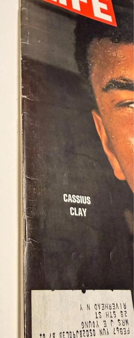 Muhammad Ali Signed Cassius Clay Life Magazine Mar 1964 PSA ITP 4A54048 Grade 10 - 2