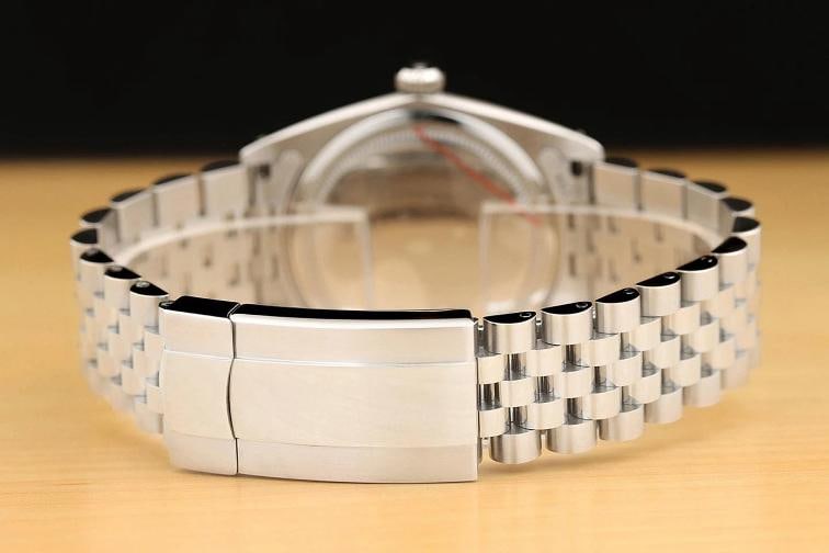 ROLEX OYSTERDATE PRECISION 6694 BLACK DIAMOND MANUAL WIND STEEL 34MM WATCH - 6