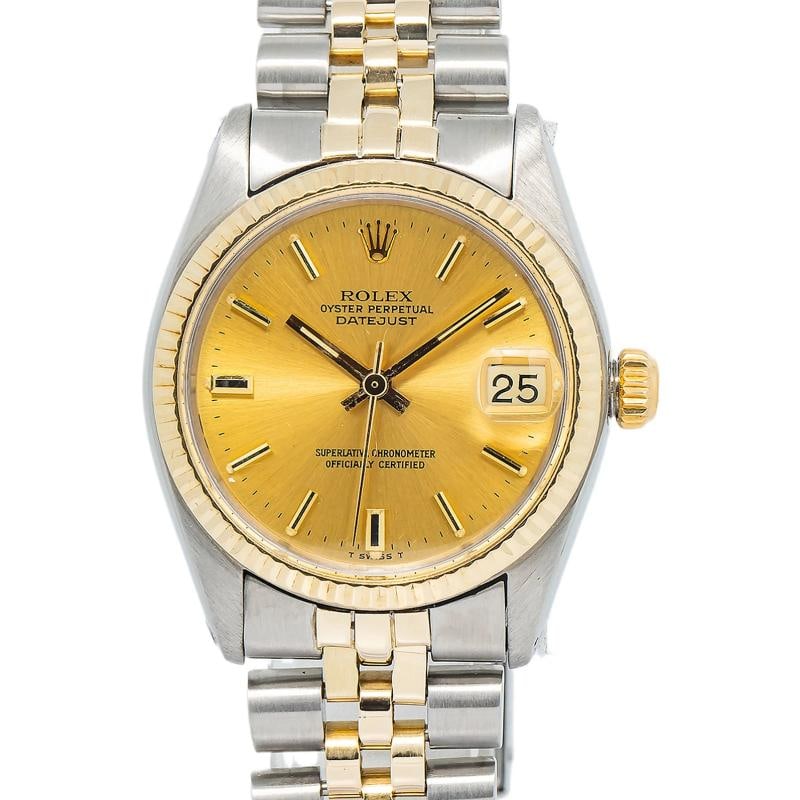 Rolex Datejust 6827 Automatic Two Tone Jubilee Champagne Dial Women's Watch 31mm: Condition: Pre-owned - Good: This item has been gently used but is in good condition. It might have a few signs of wear, like light scratches or tarnishing.. ,Brand: Rolex,Type: Wristwatches,WARRANTY: