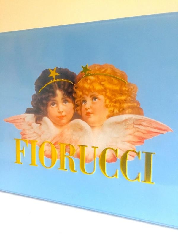 VTG 1980'S RARE FIORUCCI NEW WAVE ITALIAN FASHION ICONIC CHERUBS ANGELS TIN BOX - 12