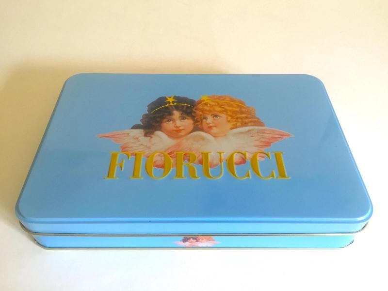 VTG 1980'S RARE FIORUCCI NEW WAVE ITALIAN FASHION ICONIC CHERUBS ANGELS TIN BOX - 3