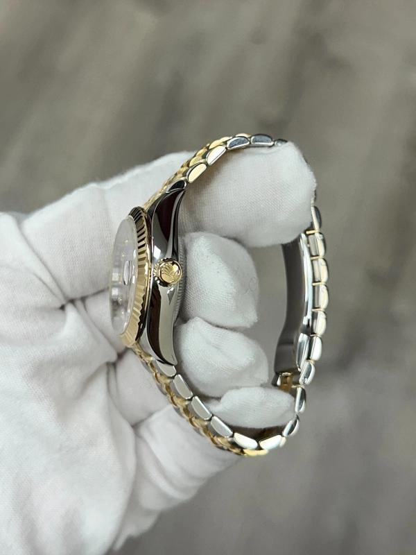 Rolex Ladies Datejust 279173 Lavender Purple Diamond Dial 18K Gold Steel 28mm - 8