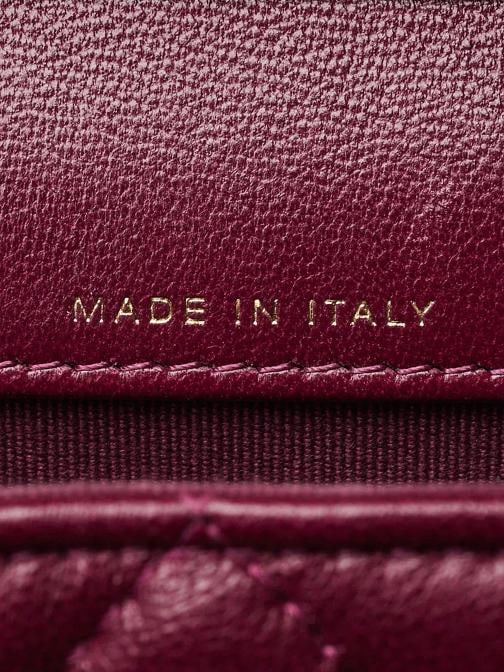 Chanel Violet Quilted Lambskin Leather Clutch with Chain Heart Crossbody Bag - 9