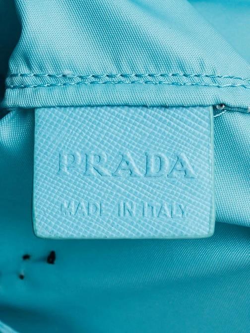 Prada Light Blue Nylon Robot Medium Tote Bag BR2897 - 8