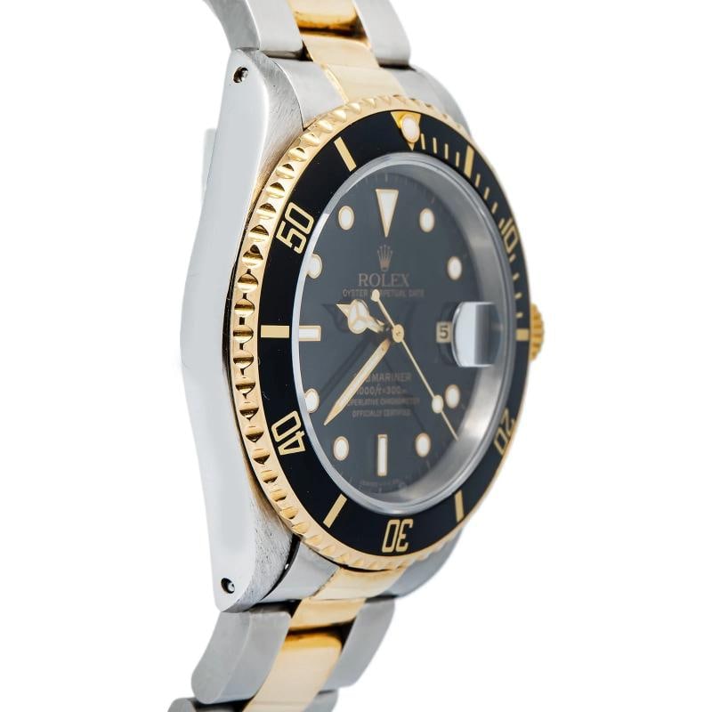 Rolex Submariner 16613 18k YG Two Tone Black Dial Automatic Men's Watch 40mm - 4