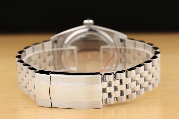 ROLEX OYSTERDATE PRECISION 6694 ICE BLUE DIAMOND MANUAL WIND STEEL 34MM WATCH - 6