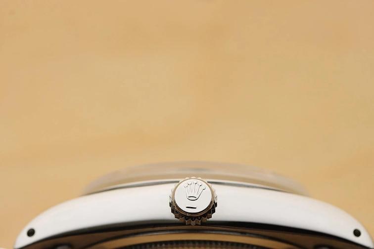 ROLEX OYSTERDATE PRECISION 6694 ICE BLUE DIAMOND MANUAL WIND STEEL 34MM WATCH - 9