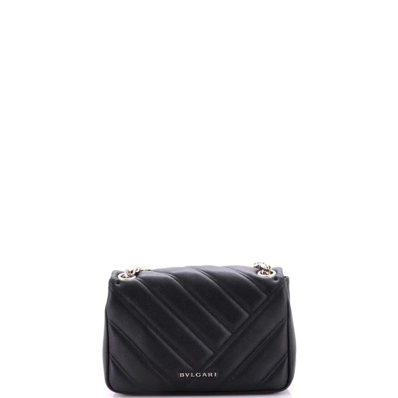 Bvlgari Serpenti Cabochon Shoulder Bag Diagonal Quilted Leather Small - 3