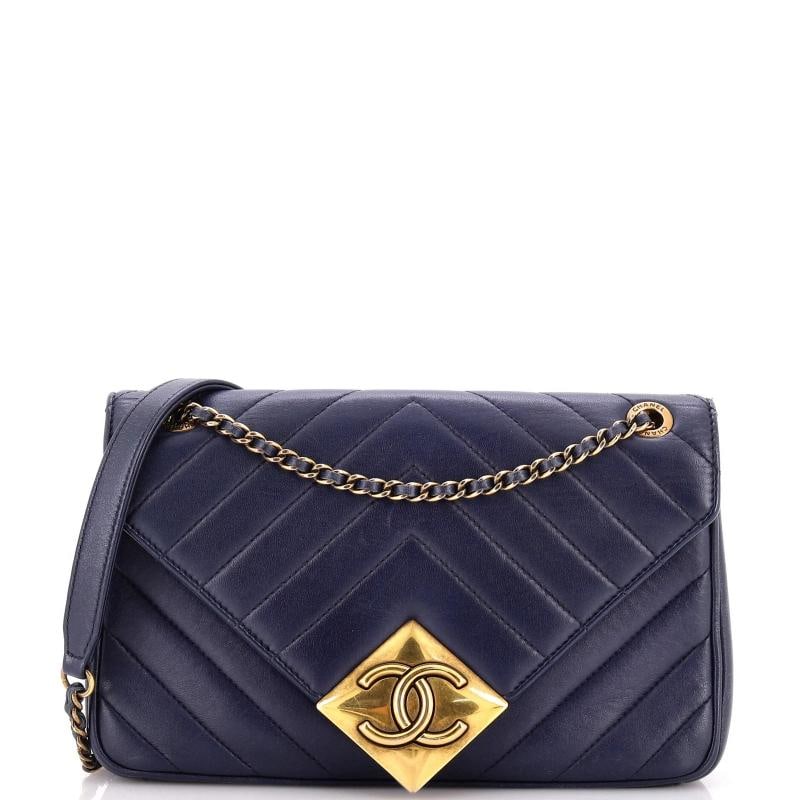 Chanel Pyramid CC Flap Bag Chevron Lambskin Small (1 of 8)