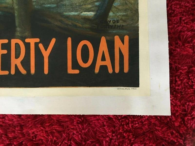 WWI Orig. Poster- And They Thought We Couldn't Fight -Victory Liberty Loan LINED - 3