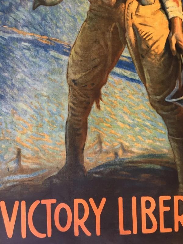 WWI Orig. Poster- And They Thought We Couldn't Fight -Victory Liberty Loan LINED - 8
