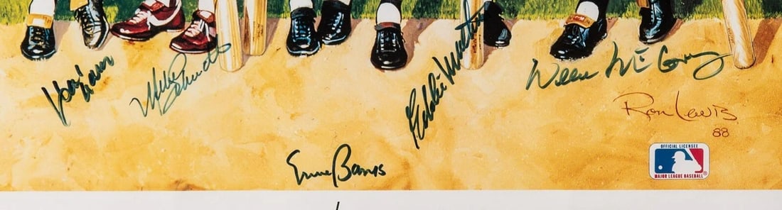 Beautiful 500 Home Run Club Signed Large Photo Mickey Mantle Ted Williams BAS - 3